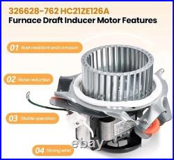326628-762 Furnace Draft Inducer Motor Assembly Compatible with Carrier, Bryant