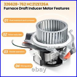 326628-762 Furnace Draft Inducer Motor Assembly Compatible with Carrier, Bryant