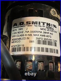 A. O. Smith JE1D013N Carrier Bryant Draft Inducer Blower HC27CB119 TESTED