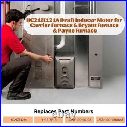 Carrier Bryant Payne Furnace Inducer Motor Replacement HC21ZE121 3000 RPM