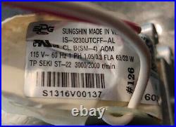 Carrier Sungshin Bryant Furnace Inducer Motor HC21ZS126 115V 60HZ 1 PH 3000/2000