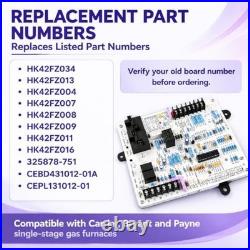 Furnace Control Board Compatible with Carrier Bryant Payne 24VAC