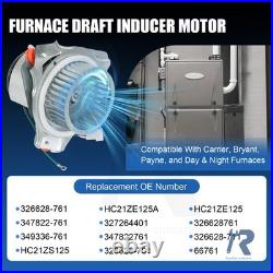 Furnace Draft Inducer Motor Fit For Carrier Bryant Payne 326628761 HC21ZE125A
