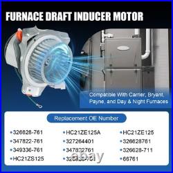 Furnace Draft Inducer Motor Fit For Carrier Bryant Payne 326628761 HC21ZE125A