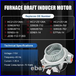 Furnace Draft With Motor Assembly HC21ZE126A 326628-762 For Carrier Bryant Payne