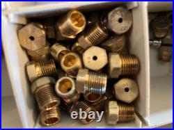 Lot of Dozens Carrier Payne Bryant Solid Brass Orifices Nozzles for Gas Furnace