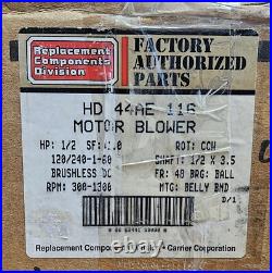 OEM Carrier/Bryant HD44AE116 Furnace Blower Motor. NOS OEM Carrier/Bryant HD44AE116 Furnace Blower Motor. NOS