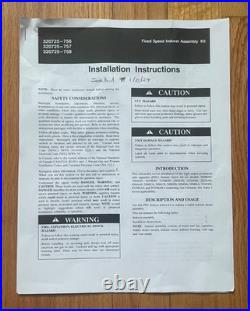 OEM Carrier Bryant Payne Furnace Fixed Speed Draft Inducer Assembly 320725-756