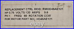 RMOD46AE121 OEM Carrier Bryant Payne 3/4 HP 120 ECM BLOWER MOTOR MODULE Furnace