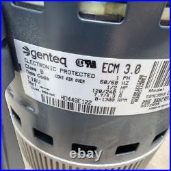 TESTED? GENTEQ ECM 3.0 HD44SE122 Blower Motor 5SME39HXL3020 1/2HP GC08