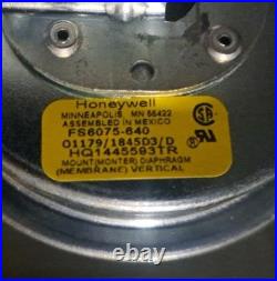 Tridelta Furnace Vacuum Air Pressure Switch FS6075-640 Carrier Bryant